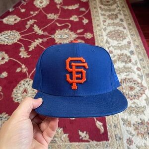 Giants MLB Blue Cap with Orange Logo size 7 1/2